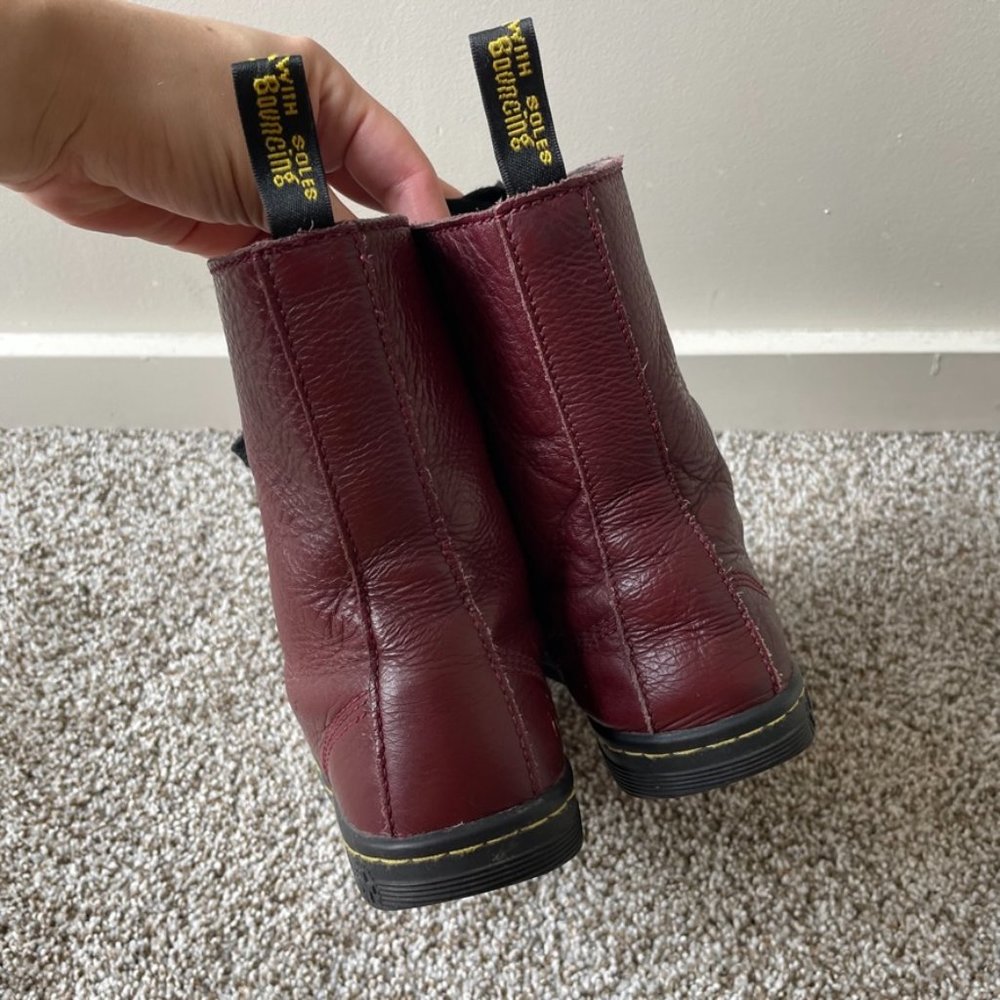 Dr Martens | Stratford Lace Up Boots in Oxblood - Picture 4 of 16